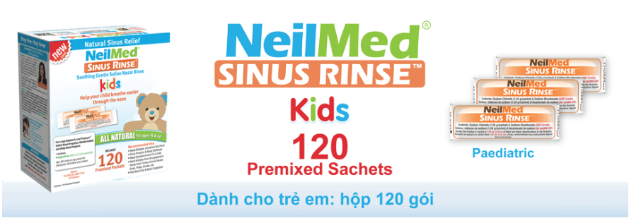 Muối rửa mũi Neilmed bảo vệ đường hô hấp cho trẻ có tốt không?