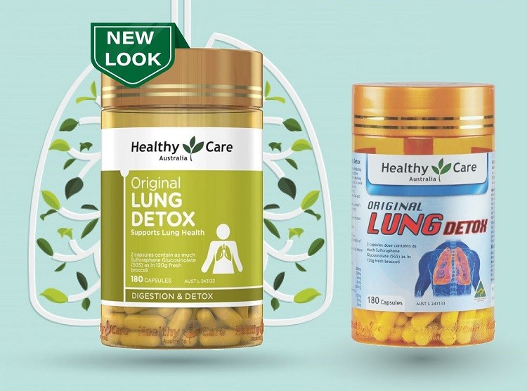 Review giải độc phổi Healthy Care Original Lung Detox 180 viên
