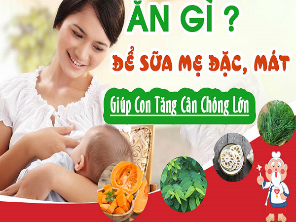 Sau sinh nên ăn gì để sữa đặc, mát, thơm, con lên cân vù vù?