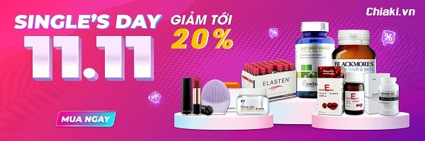 Chiaki 11.11: Sale up to 20%, tung ngàn voucher hấp dẫn, freeship