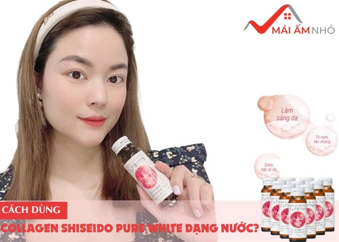Cách dùng nước uống trắng da shiseido pure white hiệu quả