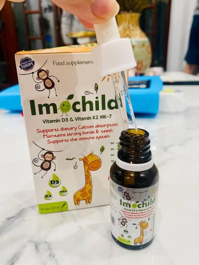 Cách sử dụng Imochild D3K2 cho bé