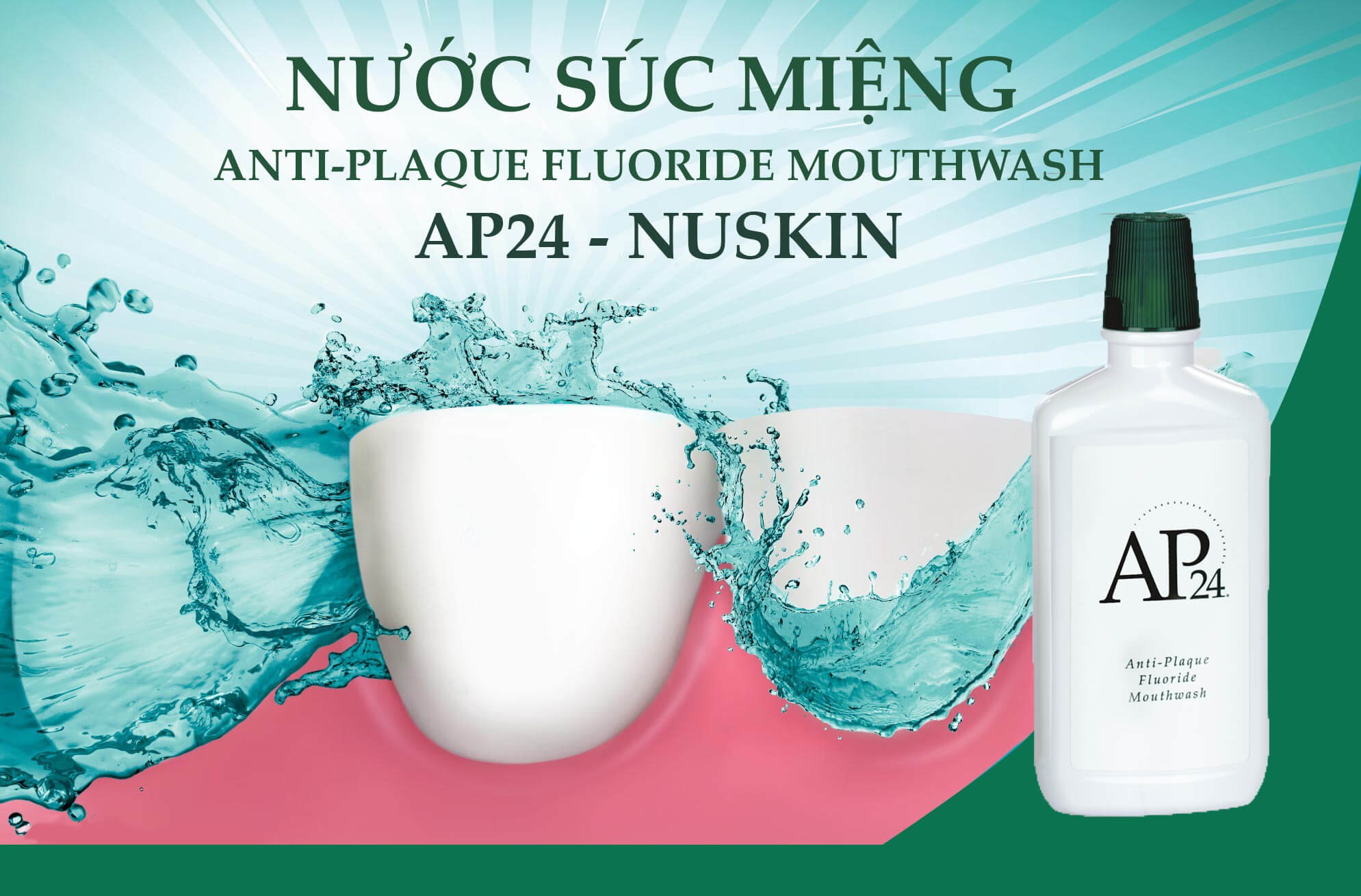 Nước súc miệng chiết xuất từ thảo dược tự nhiên an toàn