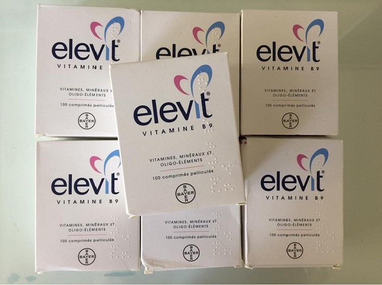 Vitamin tổng hợp Elevit Pháp Vitamin B9