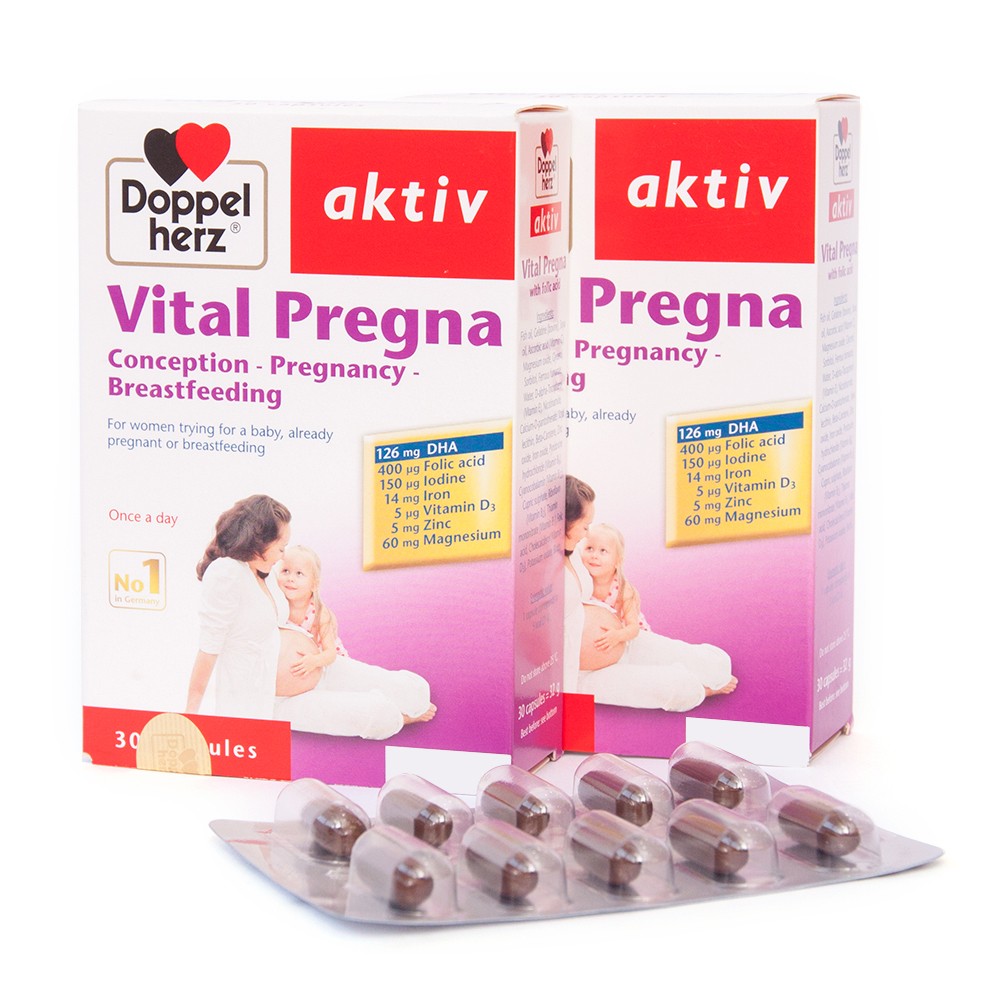 Viên uống Vitamin Doppelherz Aktiv Vital Pregna