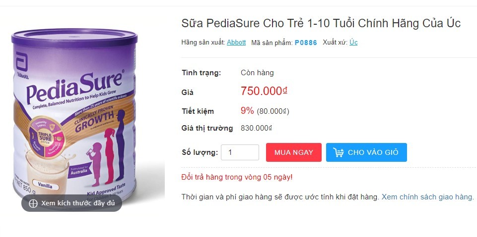 Sữa Pediasure có tốt không, sữa Pediasure giá bao nhiêu, sữa Pediasure có táo bón không, sữa Pediasure có tăng cân không, mua sữa Pediasure chính hãng ở đâu, sữa Pediasure nga có tốt không