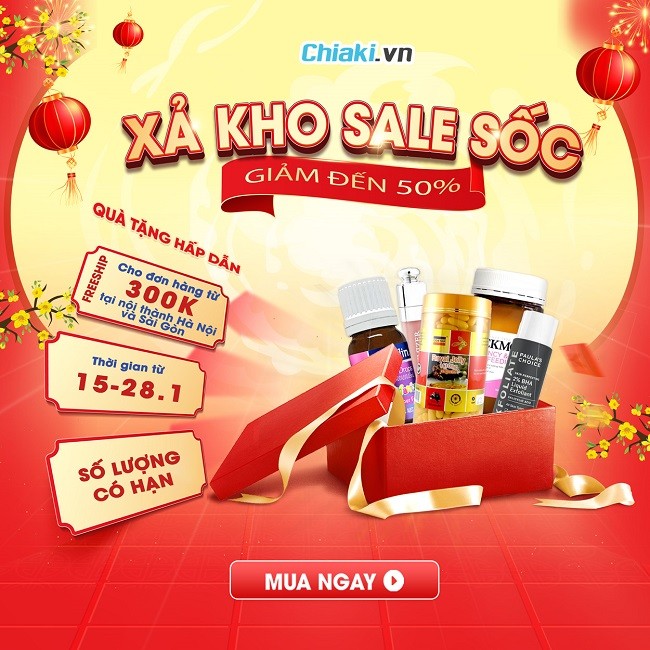 Sale xả kho đón Tết Nguyên Đán Giáp Thìn 2024