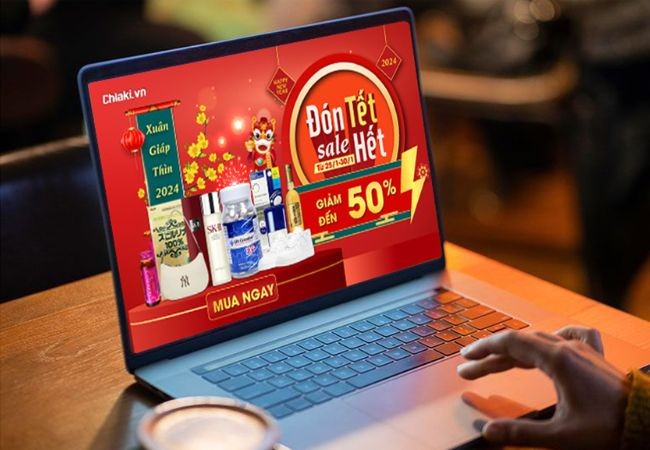 chiaki đón tết sale hết